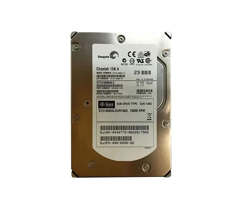 390-0205 - Sun 146GB 15000RPM SCSI 320MB/s 3.5-in Hard Drive