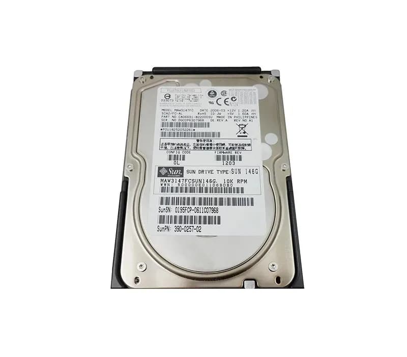 390-0257-03 - Sun 146GB 10000RPM FC 2Gb/s 3.5-in Hard Drive
