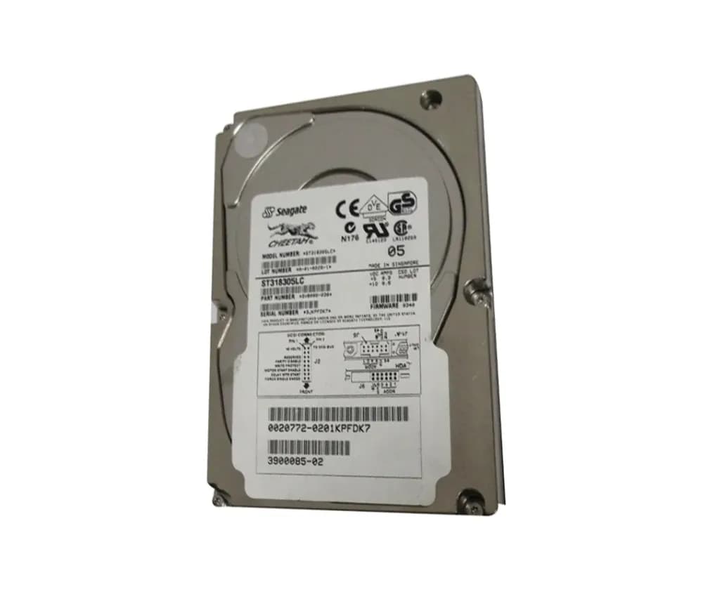 3900085-02 - Sun 18.2GB 10000RPM SCSI 160Mb/s 3.5-in Hard Drive