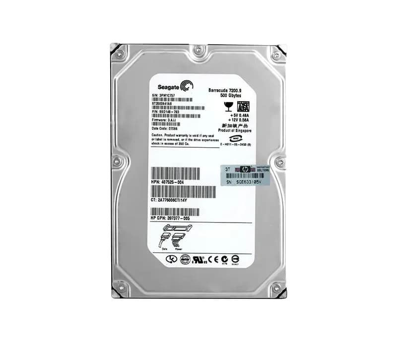 407525-004 - HP 500GB 7200RPM SATA 1.5Gb/s 3.5-in Hard Drive