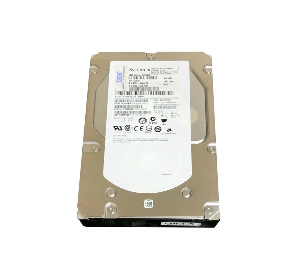 43W7521 - IBM 300GB 15000RPM SAS 6Gb/s 3.5-in Hard Drive