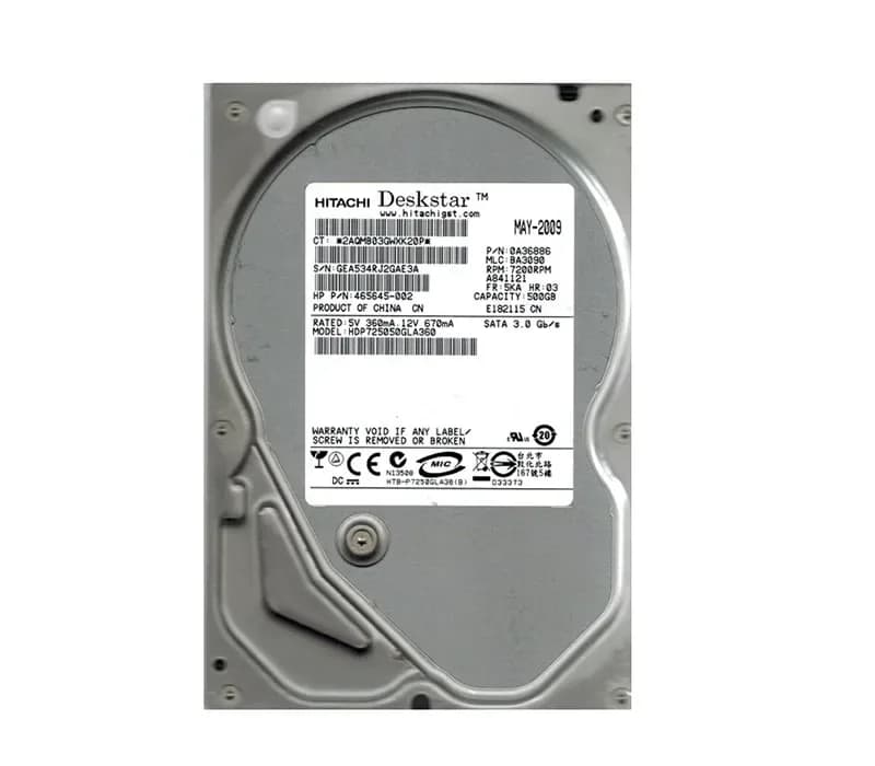 465645-002 - HP 500GB 7200RPM SATA 3Gb/s 3.5-in Hard Drive