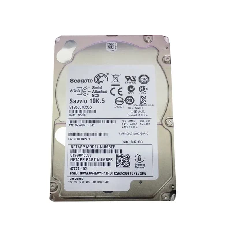 47777-02 - NetApp 600GB 10000RPM SAS 6Gb/s 64MB Cache 2.5-in HDD