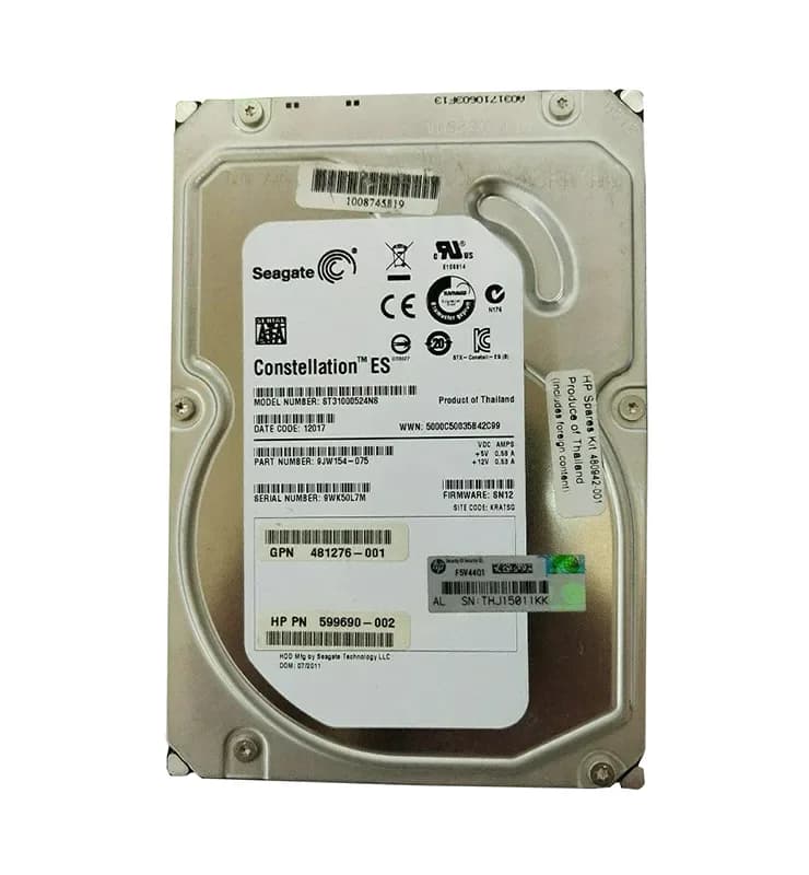 481276-001 - HP 1TB 7200RPM SATA 3Gb/s 3.5-in Hard Drive