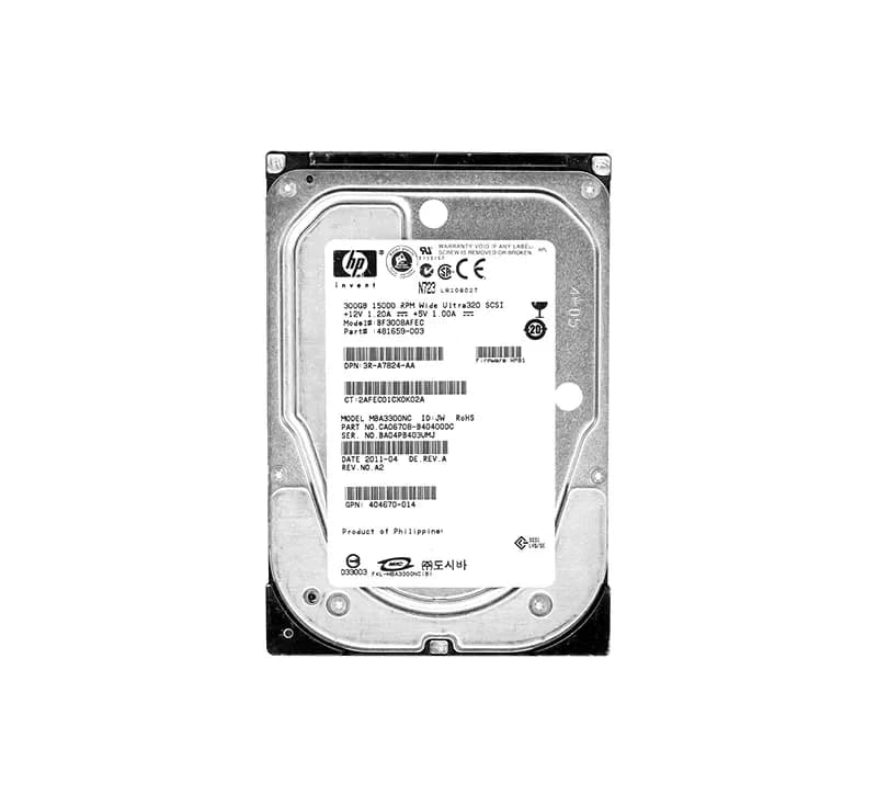 481659-003 - HP 300GB 15000RPM SCSI 320MB/s 3.5-in Hard Drive