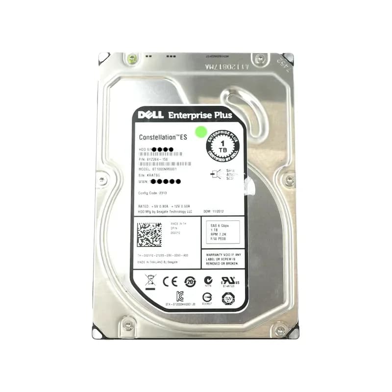 62VY2 - Dell 1TB 7200RPM SAS 6Gb/s 3.5-in Hard Drive
