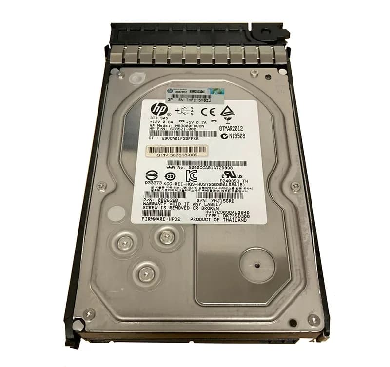 638521-002 - HP 3TB SAS 7200RPM 3.5-inch Hard Drive