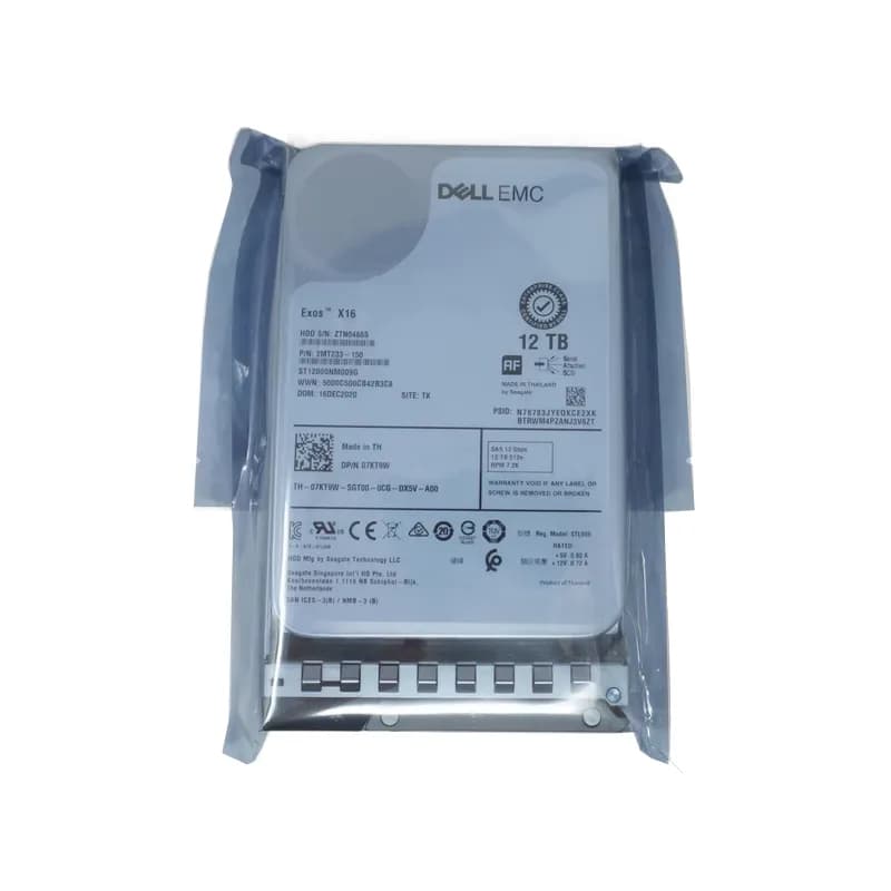 7KT9W - Dell 12TB 7200RPM SAS 12Gb/s 3.5-Inch Hard Drive
