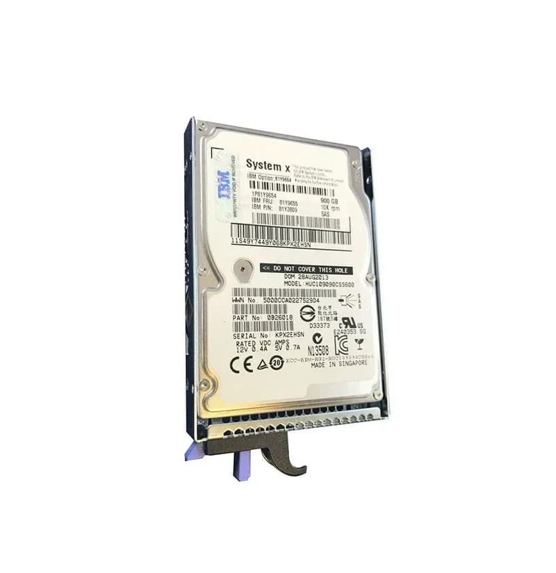 81Y3809 - IBM 900GB 10000RPM SAS 6Gb/s 2.5-in Hard Drive