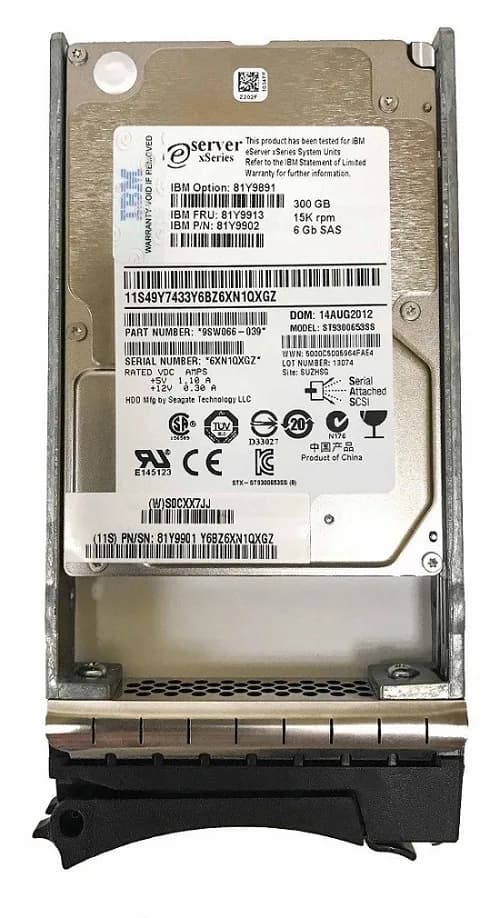 81Y9913 - IBM 300GB 15000RPM SAS 2.5-Inch Hard Drive