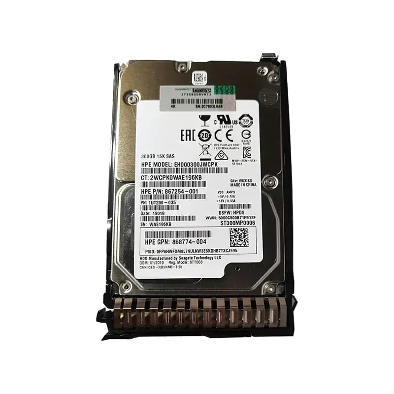 867254-001 - HPE 300GB 15000RPM SAS 2.5-Inch Hard Drive