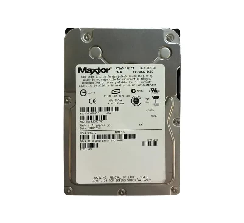 8E036J0 - Maxtor Atlas 15K II 36GB 15000RPM SCSI 3.5-Inch Hard Drive