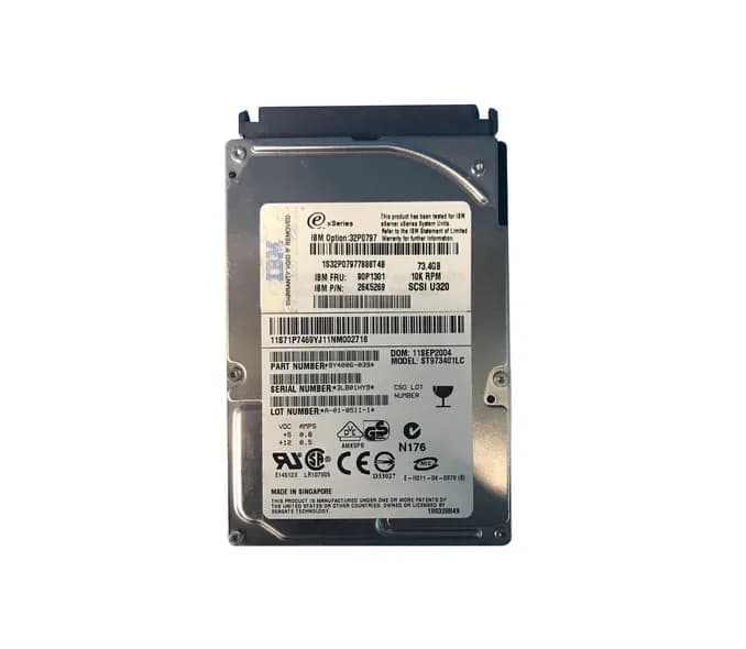 90P1301 - IBM 73.4GB 10000RPM SCSI 320MB/s 2.5-in Hard Drive