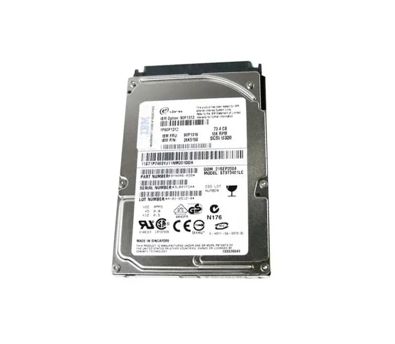 90P1316 - IBM 73.4GB 10000RPM SCSI 320MB/s 2.5-in Hard Drive
