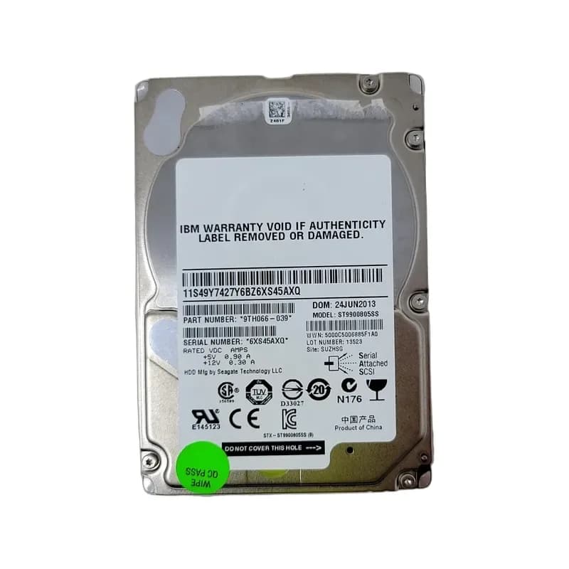 9TH066-039 - Seagate 900GB 10000RPM SAS 6Gb/s 64MB Cache 2.5-in HDD