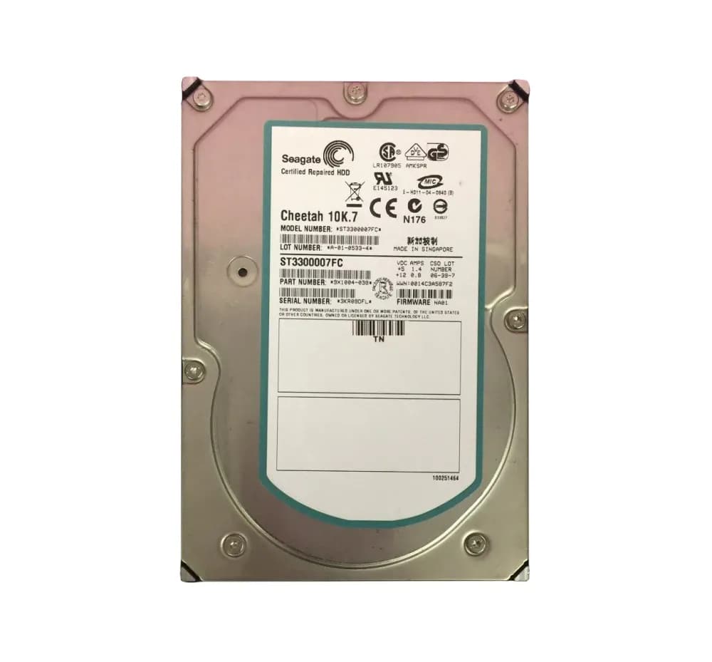 9X1004-038 - Seagate 300GB 10000RPM Fibre Channel 2Gb/s 3.5-in HDD