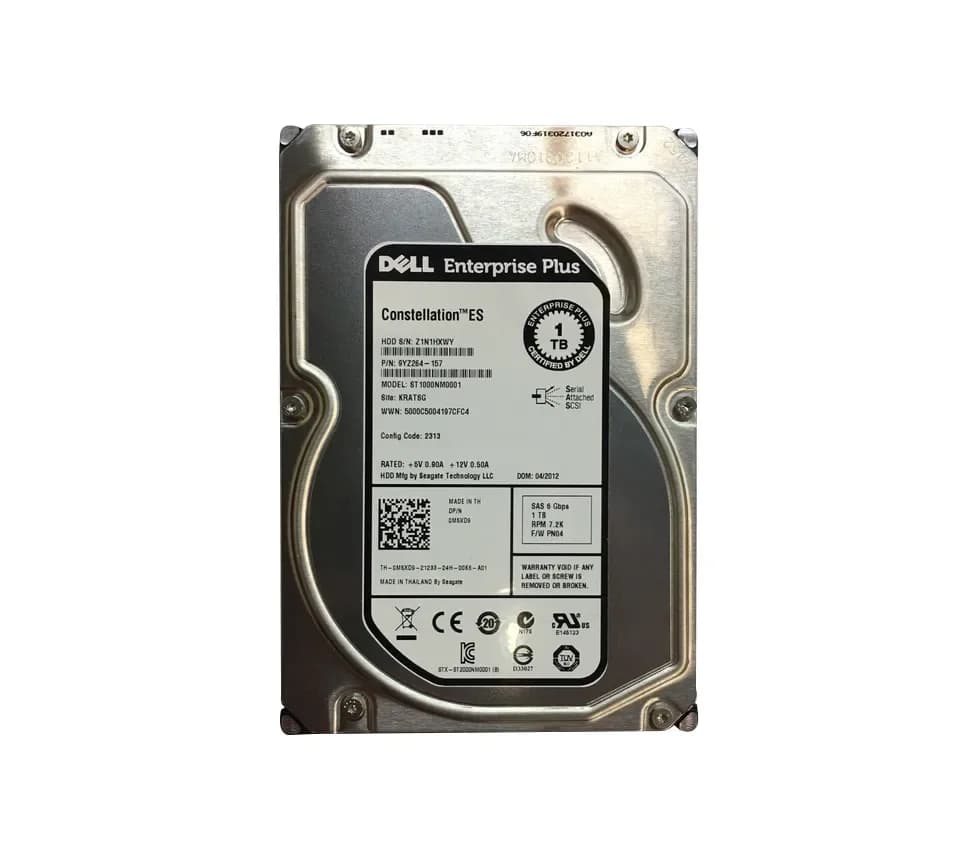 9YZ264-157 - Seagate 1TB 7200RPM SAS 6Gb/s 3.5-in Hard Drive