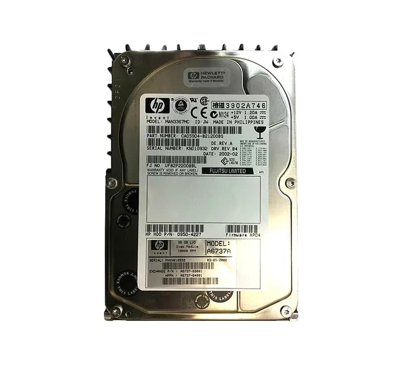 A6737A - HP 36.4GB 10000RPM SCSI 160MB/s 3.5-in Hard Drive