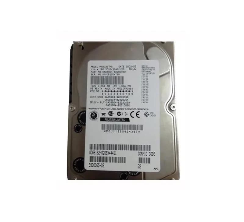 CA05904-B22000SU - Fujitsu 36.7GB 10K RPM SCSI U160 80p 3.5-in HDD