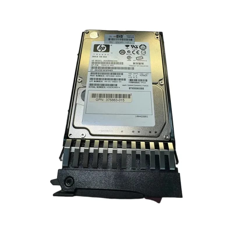 DG0300BAHZQ - HP 300GB 10000RPM SAS 3Gb/s 2.5-in HDD with Tray