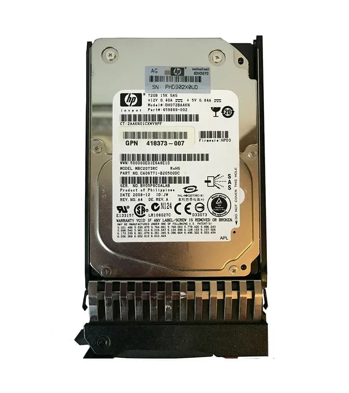 DH072BAAKN - HP 73GB SAS 15000RPM 2.5-inch Hard Drive