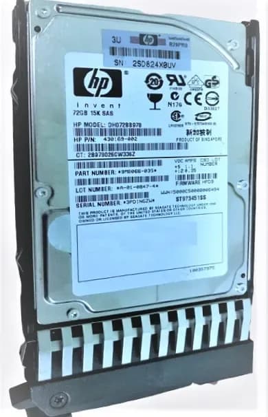 DH072BB978 - HP 72GB 15000RPM SAS 3Gb/s 2.5-in Hard Drive