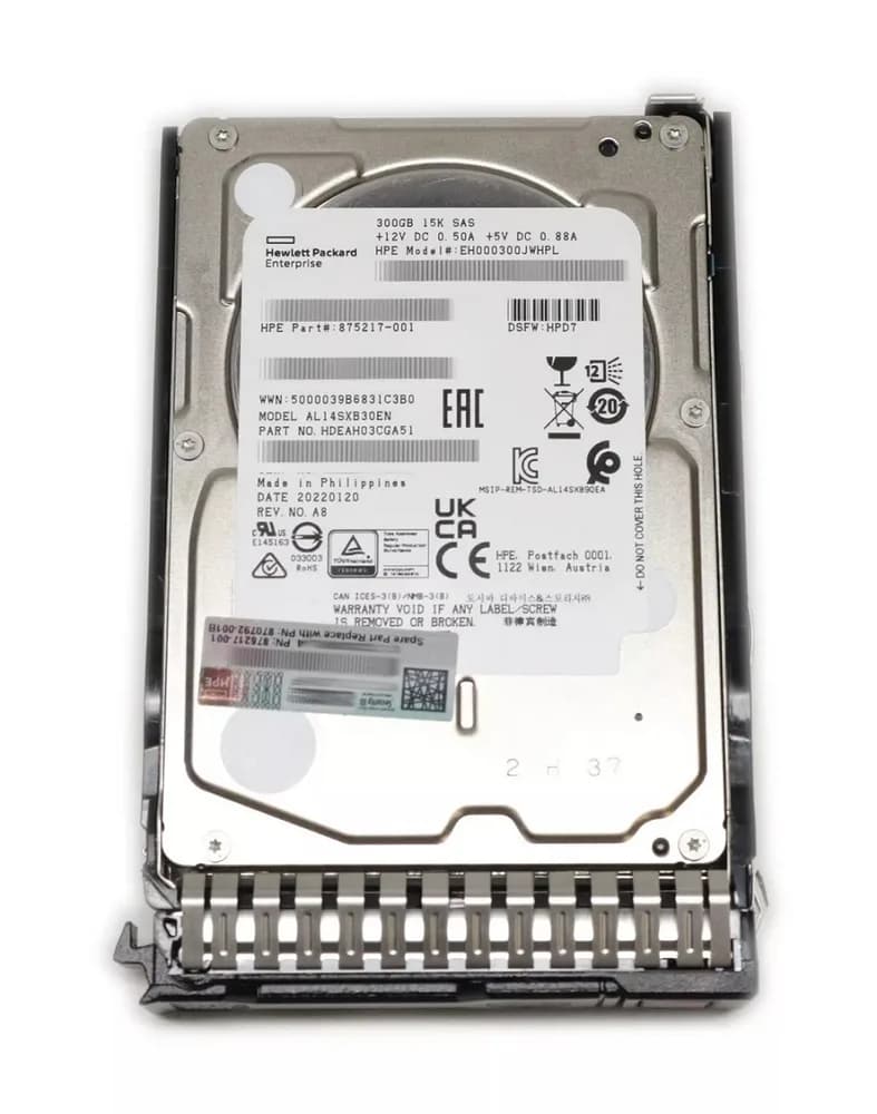 EH000300JWHPL - HPE 300GB 15000RPM SAS 2.5-Inch Hard Drive