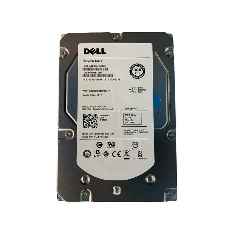 F617N - Dell 300GB 15000RPM SAS 3.5-Inch Hard Drive