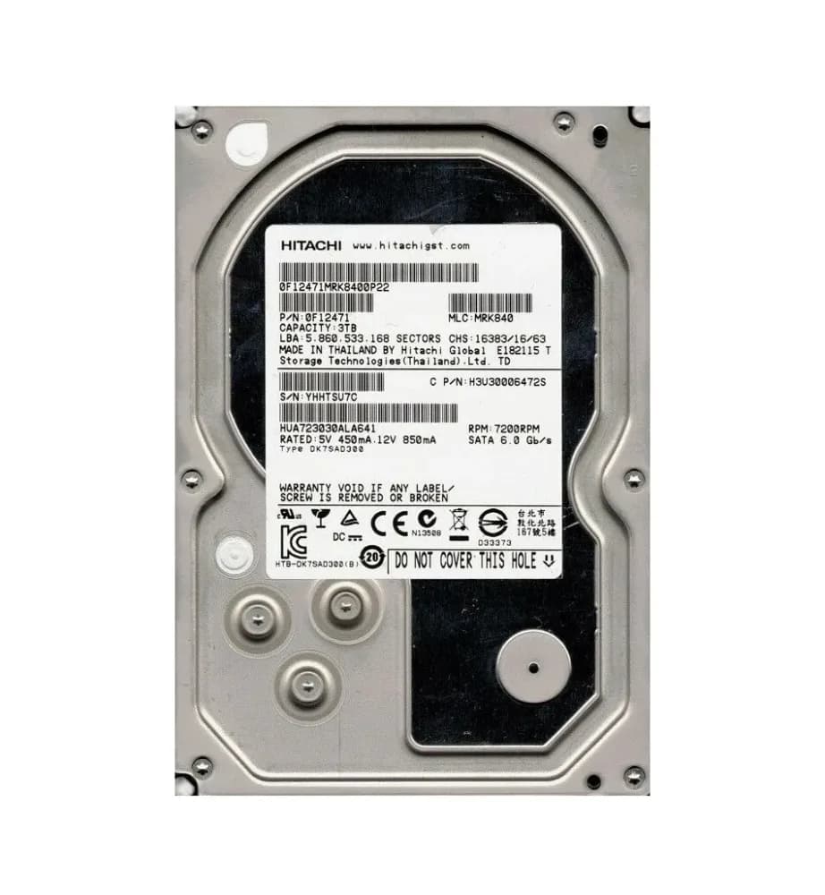 HUA723030ALA641 - HGST 3TB 7200RPM SATA 6Gb/s 3.5-in Hard Drive