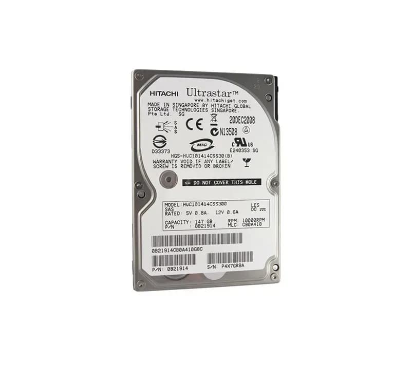 HUC101414CSS300 - Hitachi 147GB 10000RPM SAS 3Gb/s 2.5-in Hard Drive