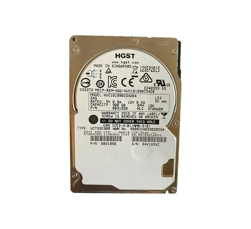 HUC101890CS4204 - HGST 900GB 10000RPM SAS 12Gb/s 2.5-in Hard Drive