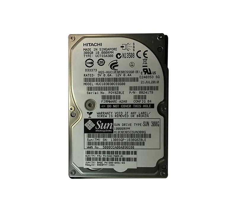 HUC103030CSS600 - Hitachi 300GB 10K SAS 6Gb/s 64MB Cache 2.5-in HDD