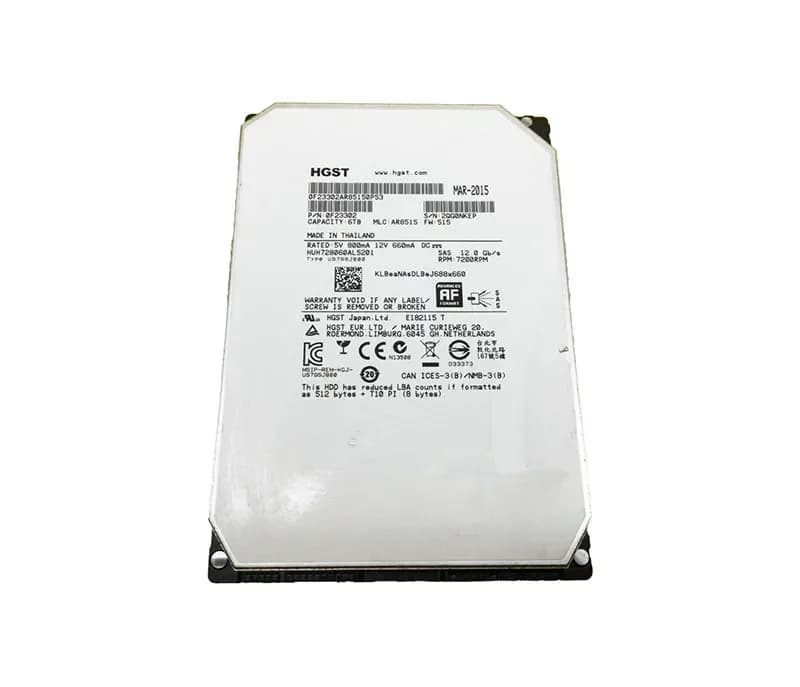 HUH728060AL5201 - HGST 6TB 7200RPM SAS 12Gb/s 3.5-in Hard Drive