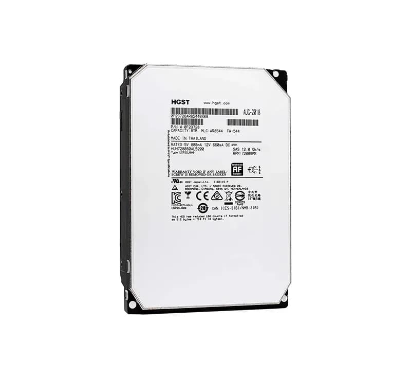 HUH728080AL5200 - HGST 8TB 7200RPM SAS 12Gb/s 512e (ISE) 3.5-in HDD