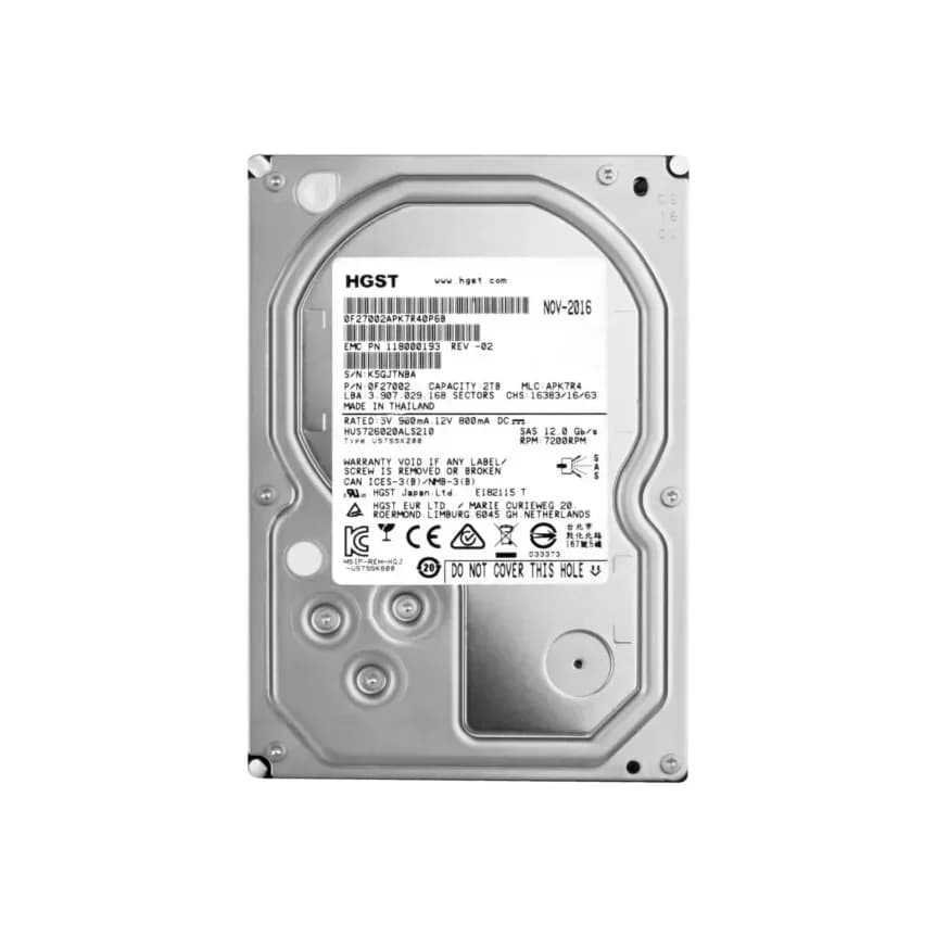 HUS726020ALS210 - HGST 2TB 7200RPM SAS 12Gb/s 3.5-inch Hard Drive