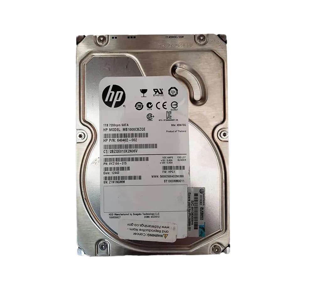 MB1000CBZQE - HP 1TB 7200RPM SATA 3Gb/s 3.5-in Hard Drive