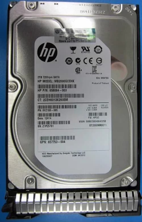 MB2000GCEHK - HPE 2TB 7200RPM SAS 3.5-Inch Hard Drive