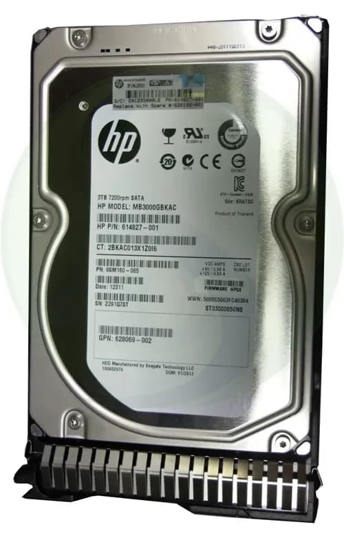 MB3000GBKAC - HPE 3TB 7200RPM SATA 3.5-Inch Hard Drive