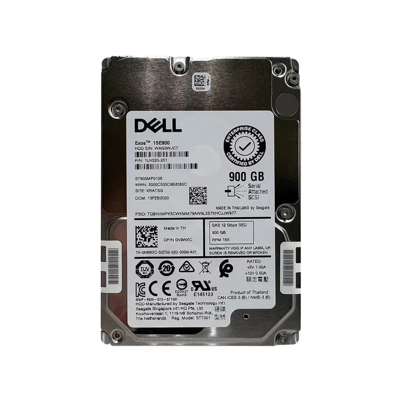 N9WXC - Dell 900GB 15000RPM SAS 12Gb/s 256MB Cache 2.5-Inch Hard Drive