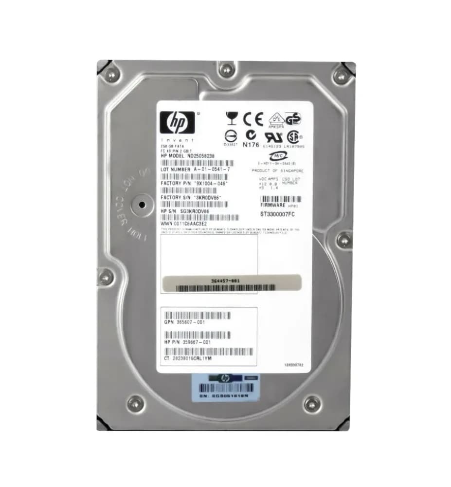 ND25058238 - HP 250GB 10000RPM Fibre Channel 2Gb/s 3.5-in Hard Drive