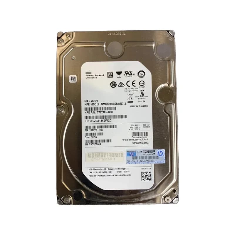 SMKR6000S5XEN7.2 - HP 6TB 7200RPM SAS 6Gb/s 3.5-in Hard Drive