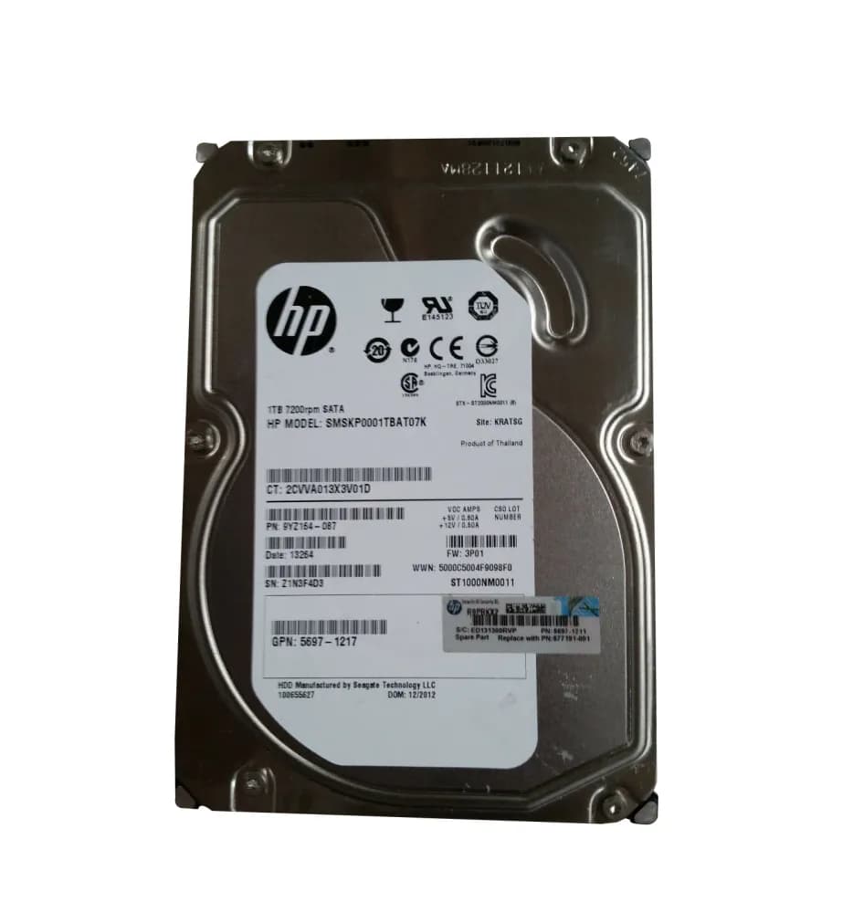 SMSKP0001TBAT07K - HP 1TB 7200RPM SATA 3Gb/s 3.5-in Hard Drive