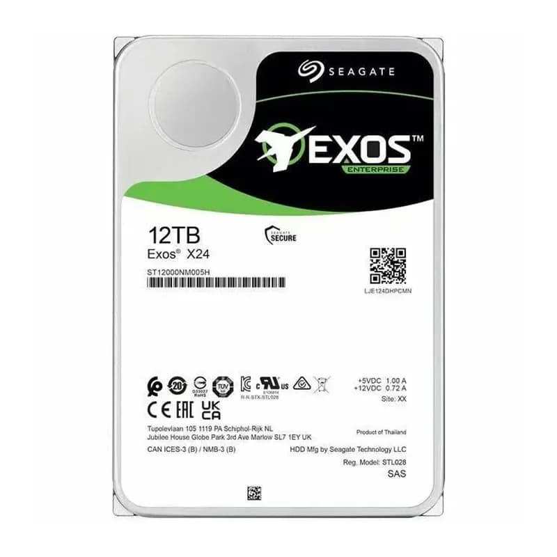ST12000NM005H - Seagate Exos X24 12TB 7200RPM SAS 12Gb/s SED 3.5" HDD