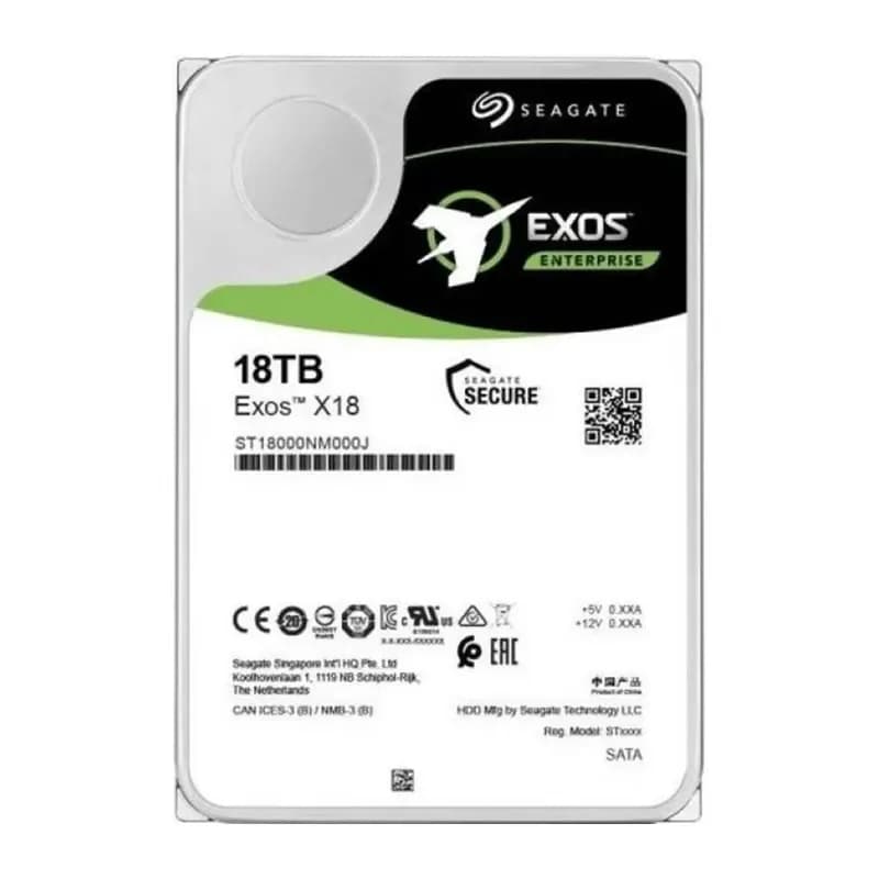ST18000NM001J - Seagate Exos X18 18TB 7200RPM SATA SED 3.5" Hard Drive