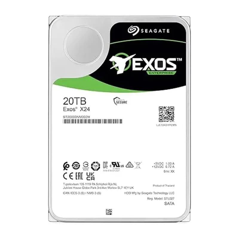 ST20000NM002H - Seagate Exos X24 20TB 7200RPM SATA ISE 3.5" Hard Drive