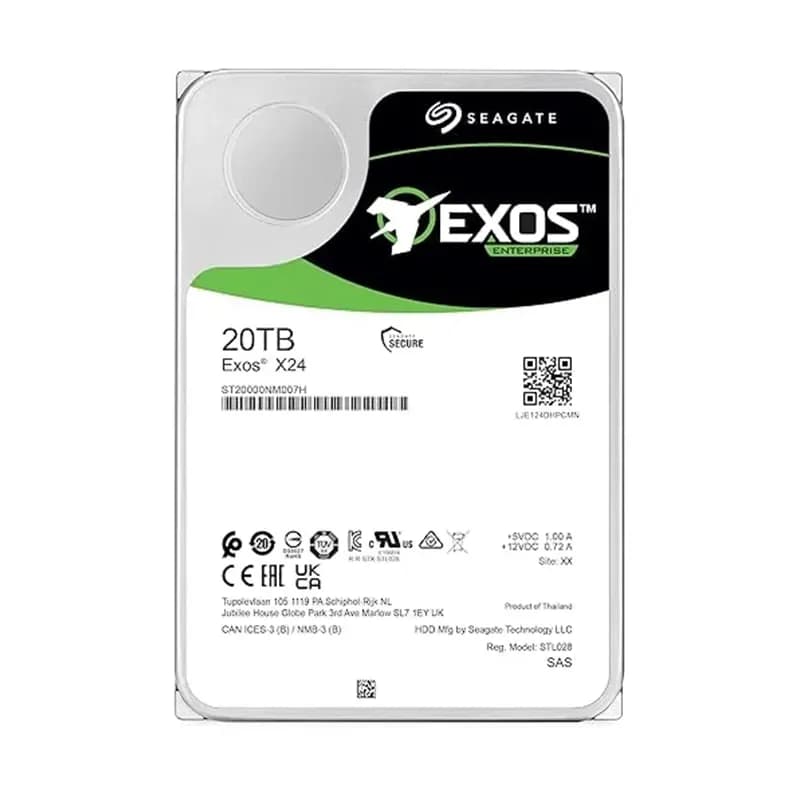 ST20000NM007H - Seagate Exos X24 20TB 7200RPM SAS ISE 3.5" Hard Drive