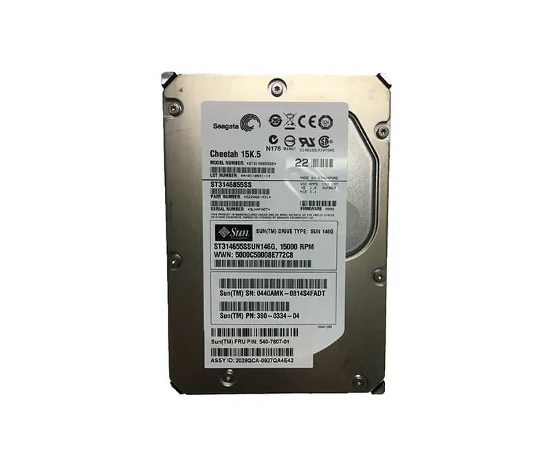 ST314655SSUN146G - Sun 146GB 15000RPM SAS 3Gb/s 3.5-in Hard Drive