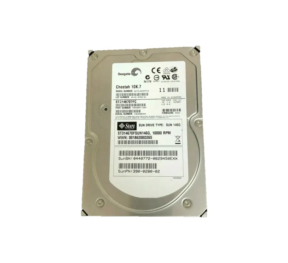 ST314670FSUN146G - Sun 146GB 10000RPM Fibre Channel 2Gb/s 3.5-in HDD
