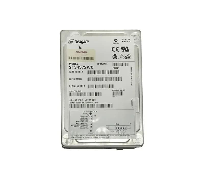 ST34572WC - Seagate 4.55GB 7.2K Wide Ultra SCSI 80-Pin 3.5-in HDD