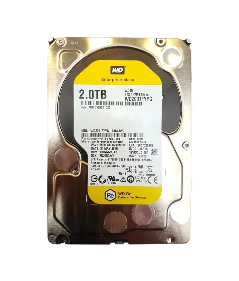WD2001FYYG-01SL3W2 - WD 2TB 7200RPM SAS 6Gb/s 3.5-in HDD
